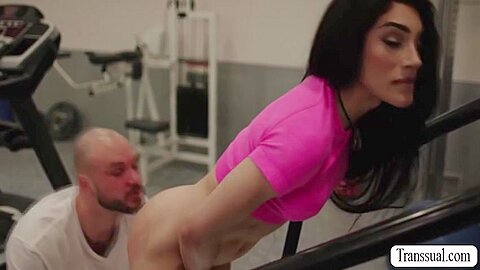 Gets Her Ass Licked And Banged In The Gym...